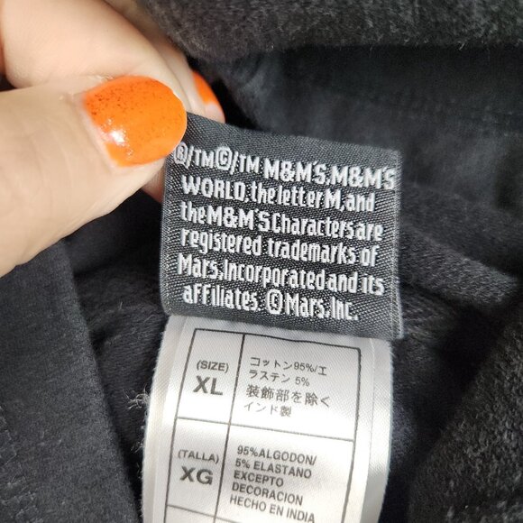 VTG M&M's Full Zip Hoodie Women's Extra Large Sweatshirt Jacket Embroidered Y2K - Picture 9 of 11